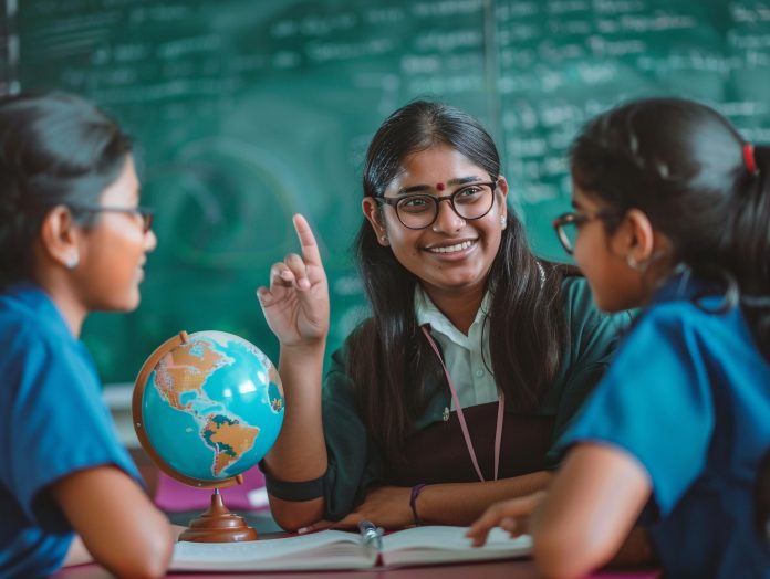woman teaching